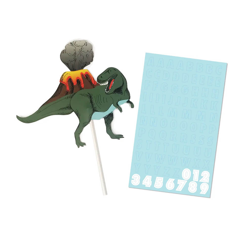Dinosaur Party Customizable Cake Topper - bubblegum market
