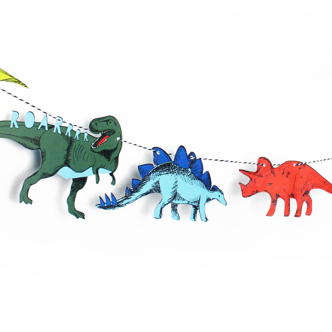 Dinosaur Party Garland - bubblegum market