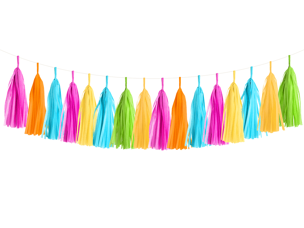 Fiesta / Cinco de Mayo Tassel Garland Kit - bubblegum market