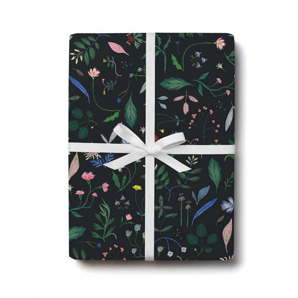 Floral Clippings Wrapping Paper Sheets (Roll of 3) - bubblegum market
