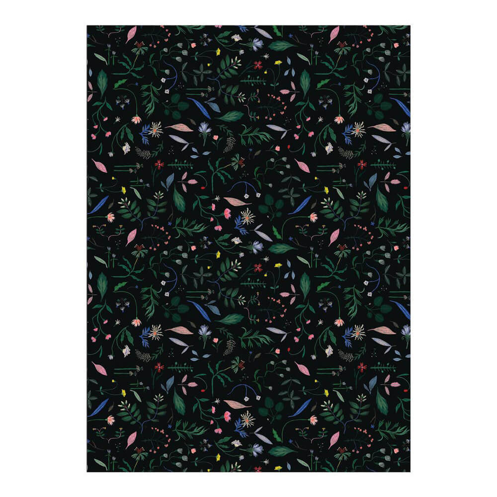 Floral Clippings Wrapping Paper Sheets (Roll of 3) - bubblegum market