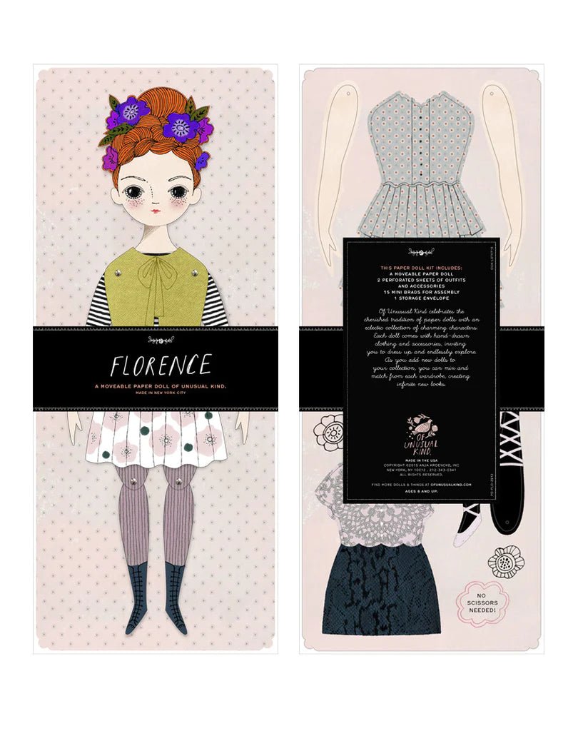 Florence Paper Doll Kit - bubblegum market