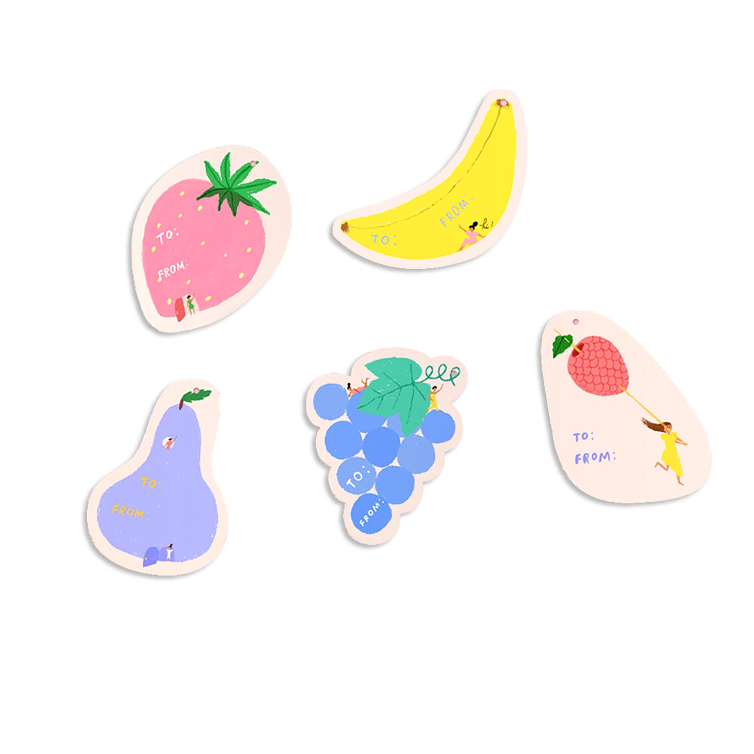 FRUITY Gift Tag Set - bubblegum market