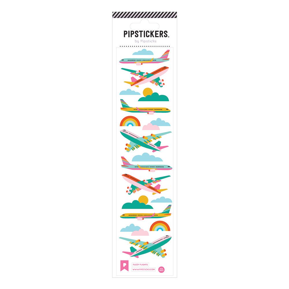 Fuzzy Flights Stickers - bubblegum market