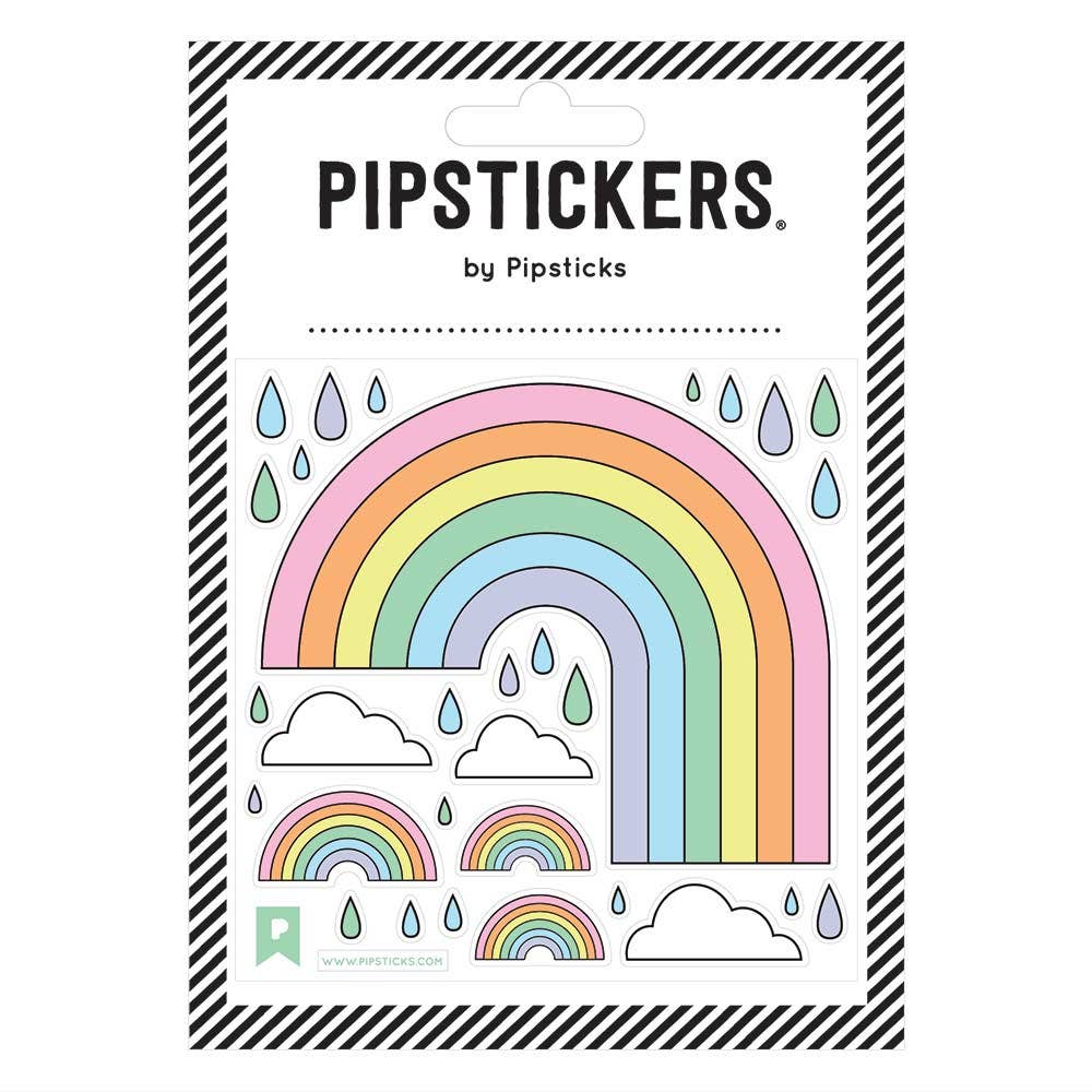 Fuzzy Rainbows Stickers - bubblegum market