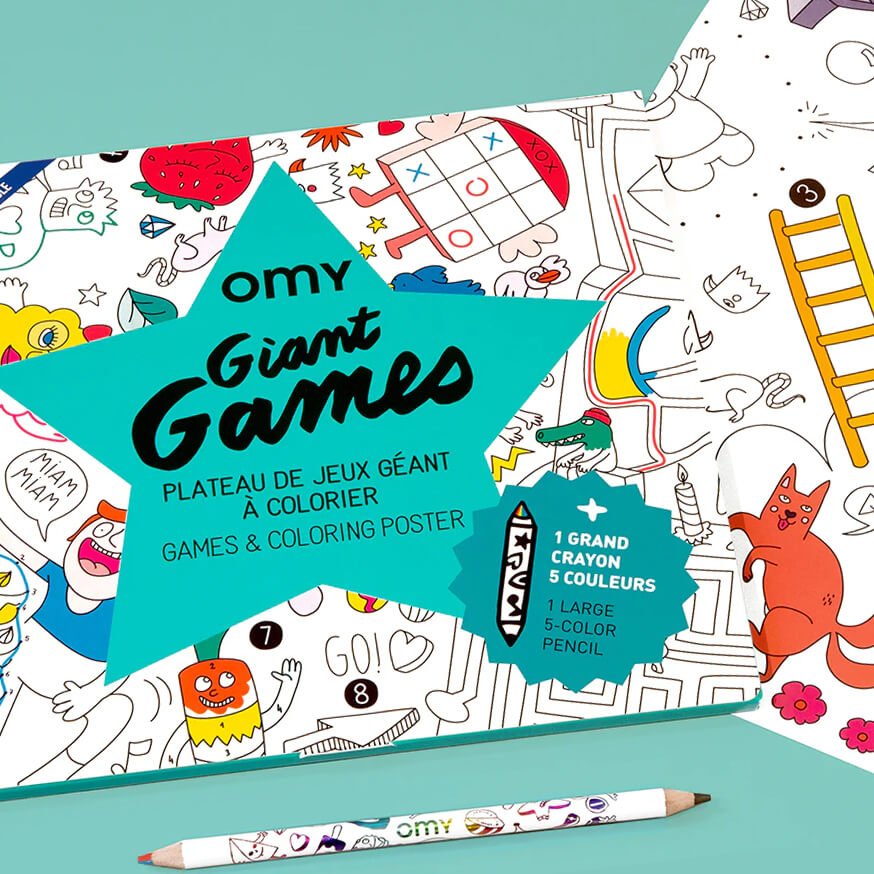 Games Giant Coloring Poster - bubblegum market