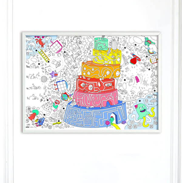 Games Giant Coloring Poster - bubblegum market