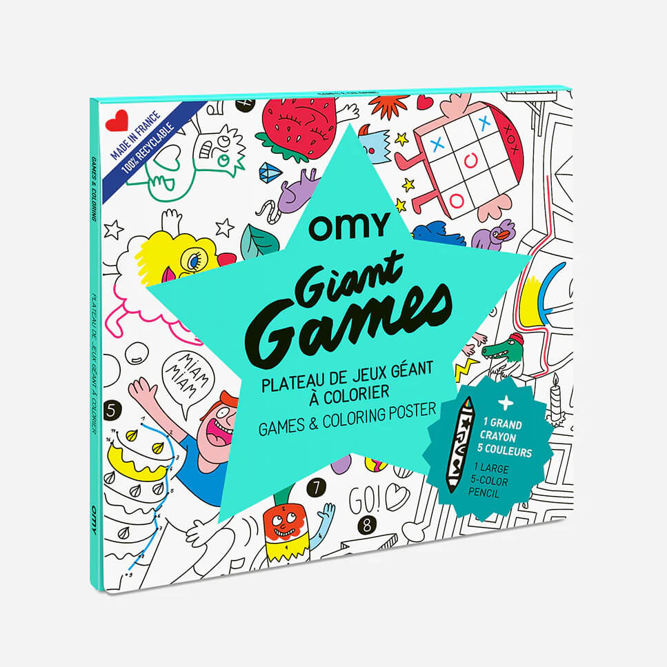Games Giant Coloring Poster - bubblegum market