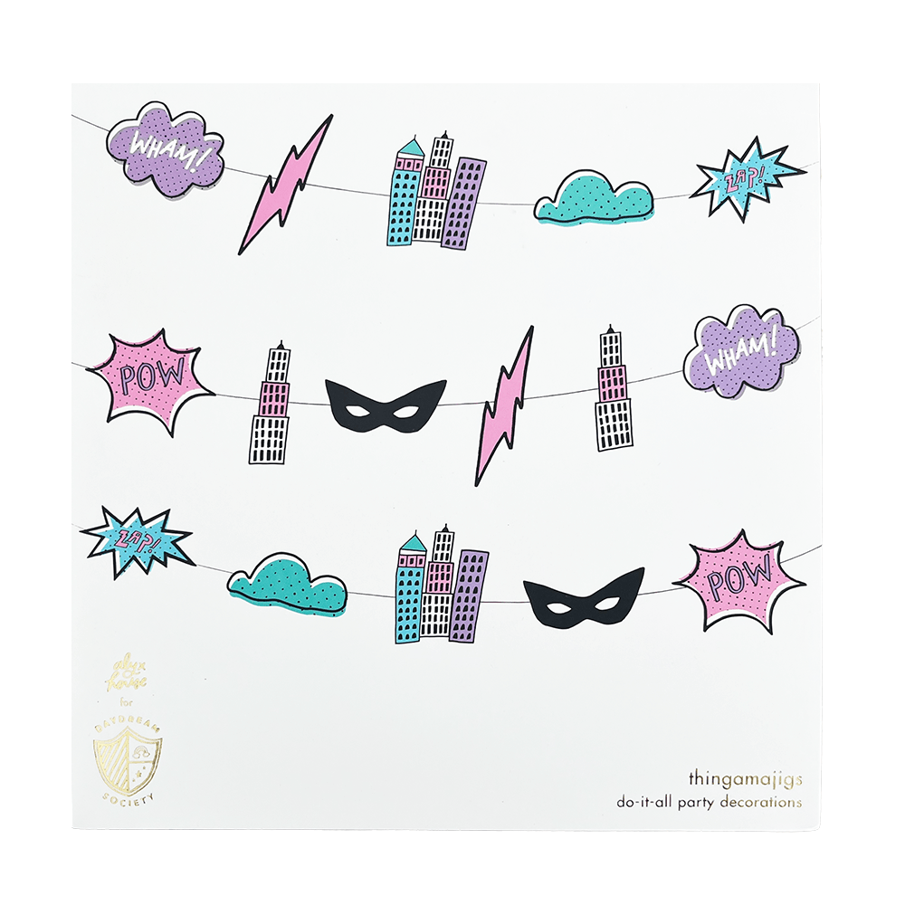 Girl Power Thingamajigs Party Decorations / Banner - bubblegum market