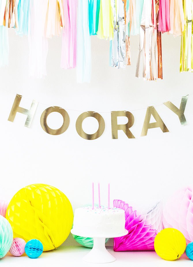 Gold Foil Say Everything Garland Set - bubblegum market