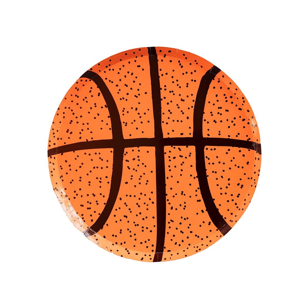 Good Sport Small Basketball Plates 8" - bubblegum market