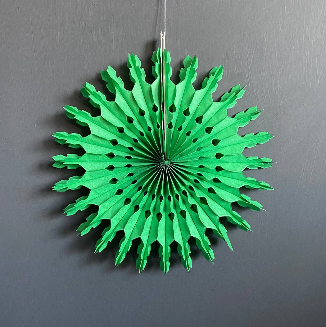 Green Paper Fan 12" - bubblegum market