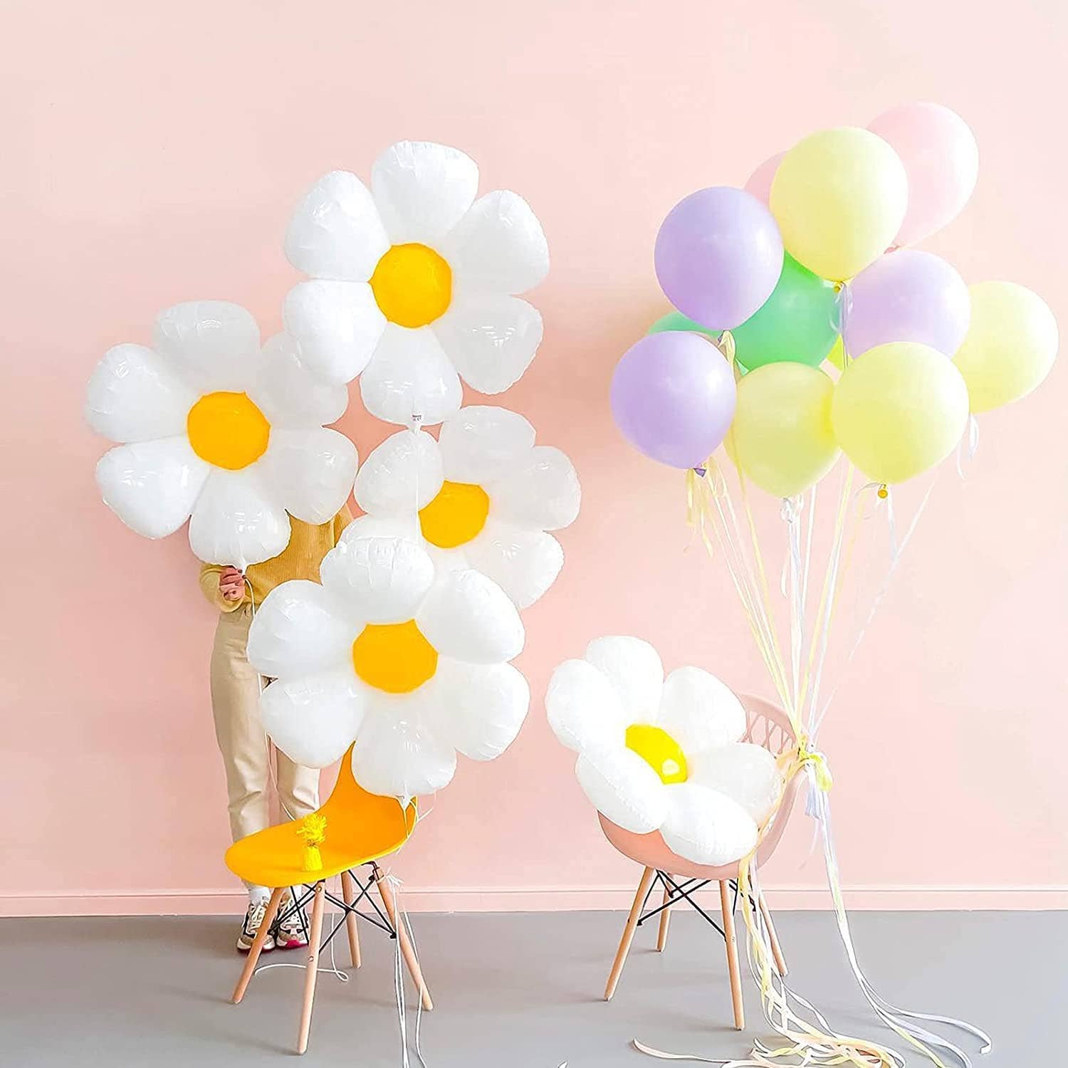 Groovy Daisy Flower Balloon 28" - bubblegum market