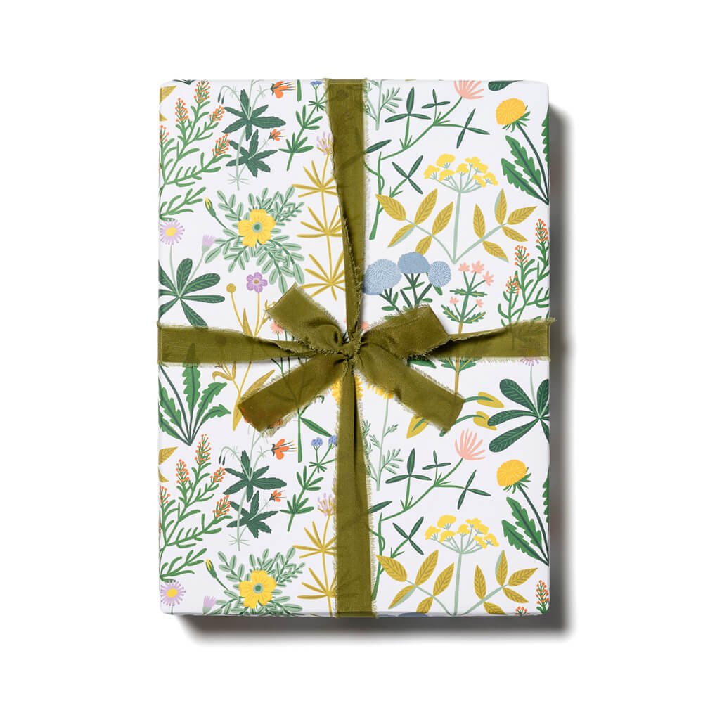 Growing Wild Gift Wrap Sheets (Roll of 3) - bubblegum market