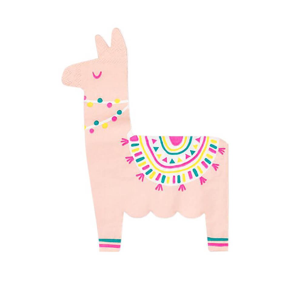 Happy Llama Napkins - bubblegum market