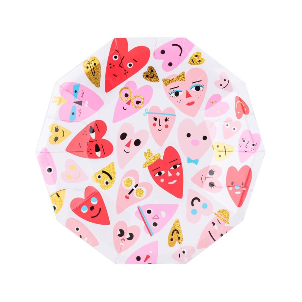 Heartbeat Gang Small Party Plates 7.5" - bubblegum market