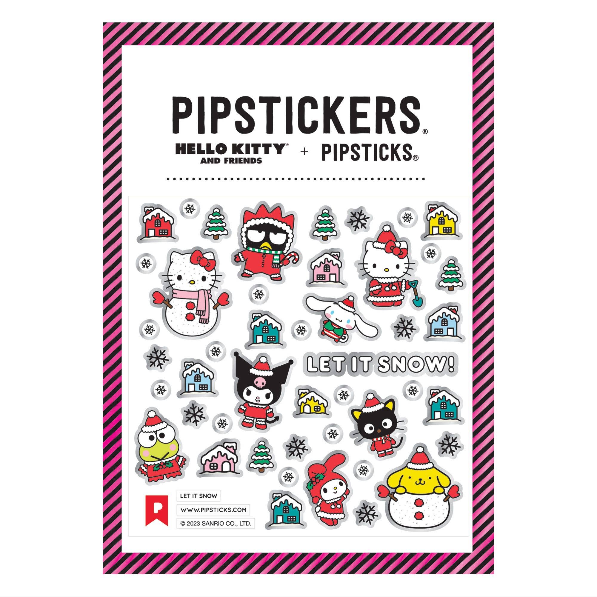 Hello Kitty And Friends Let It Snow Stickers - bubblegum market