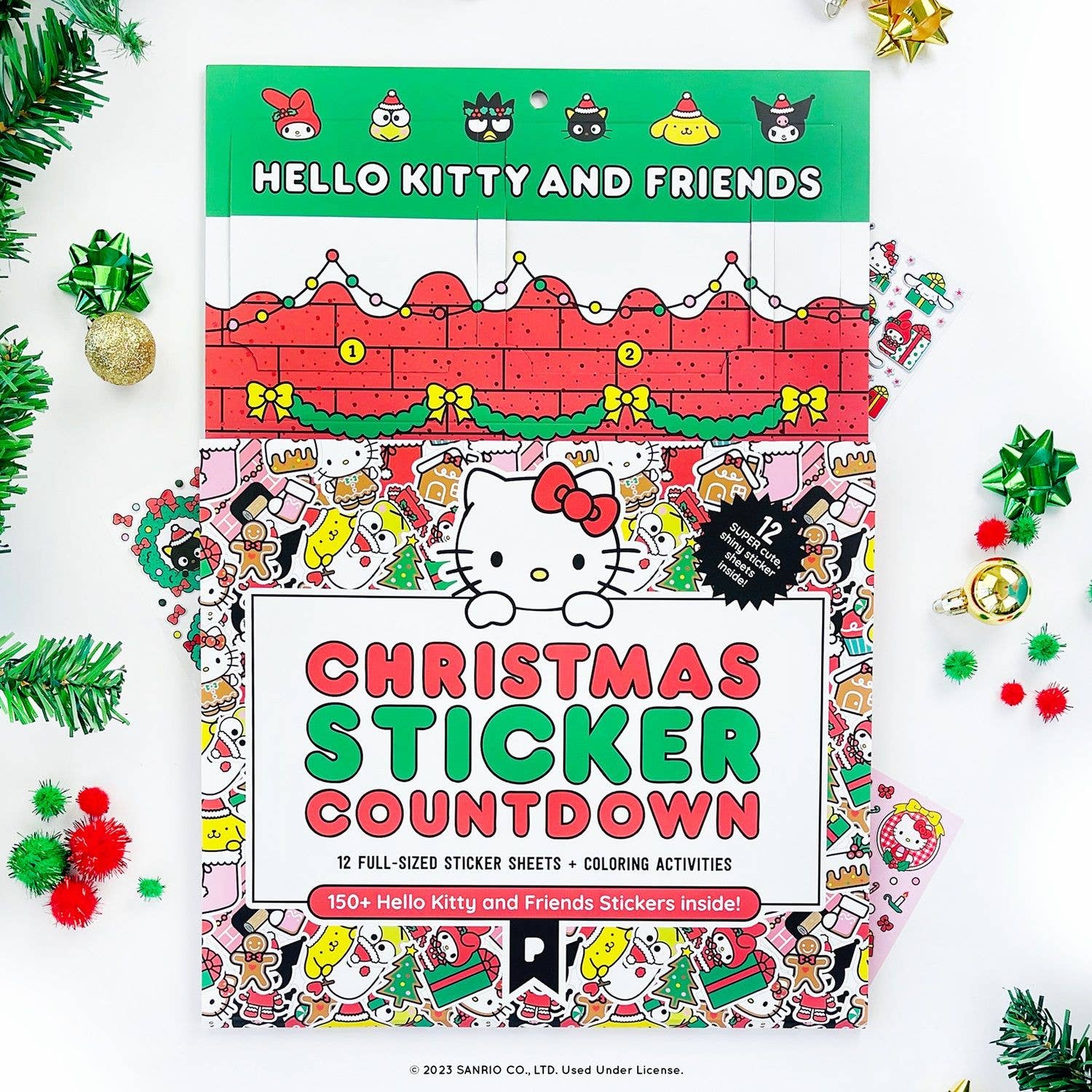 Hello Kitty & Friends Christmas Sticker Countdown Advent Calendar - bubblegum market