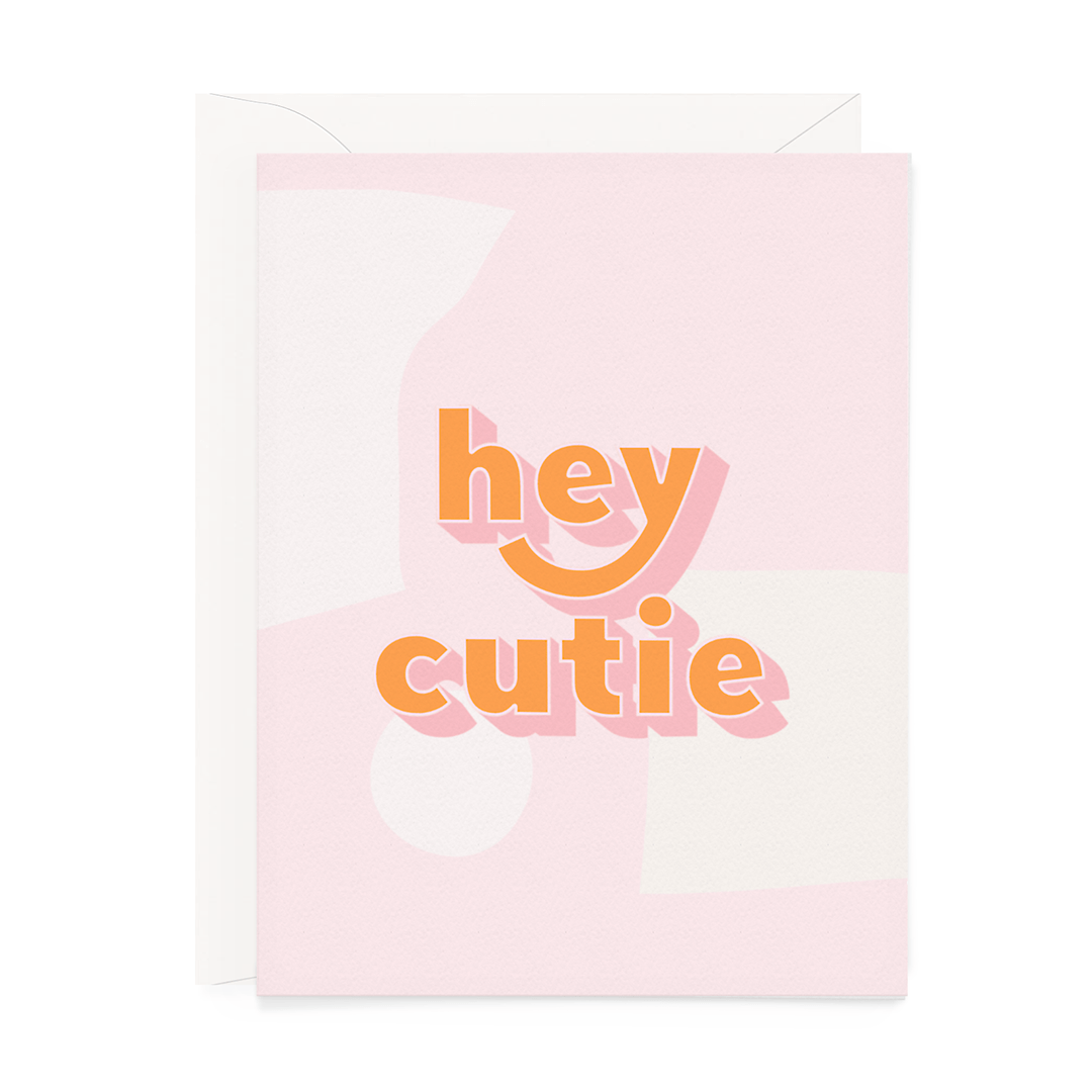 Hey Cutie Greeting Card - bubblegum market
