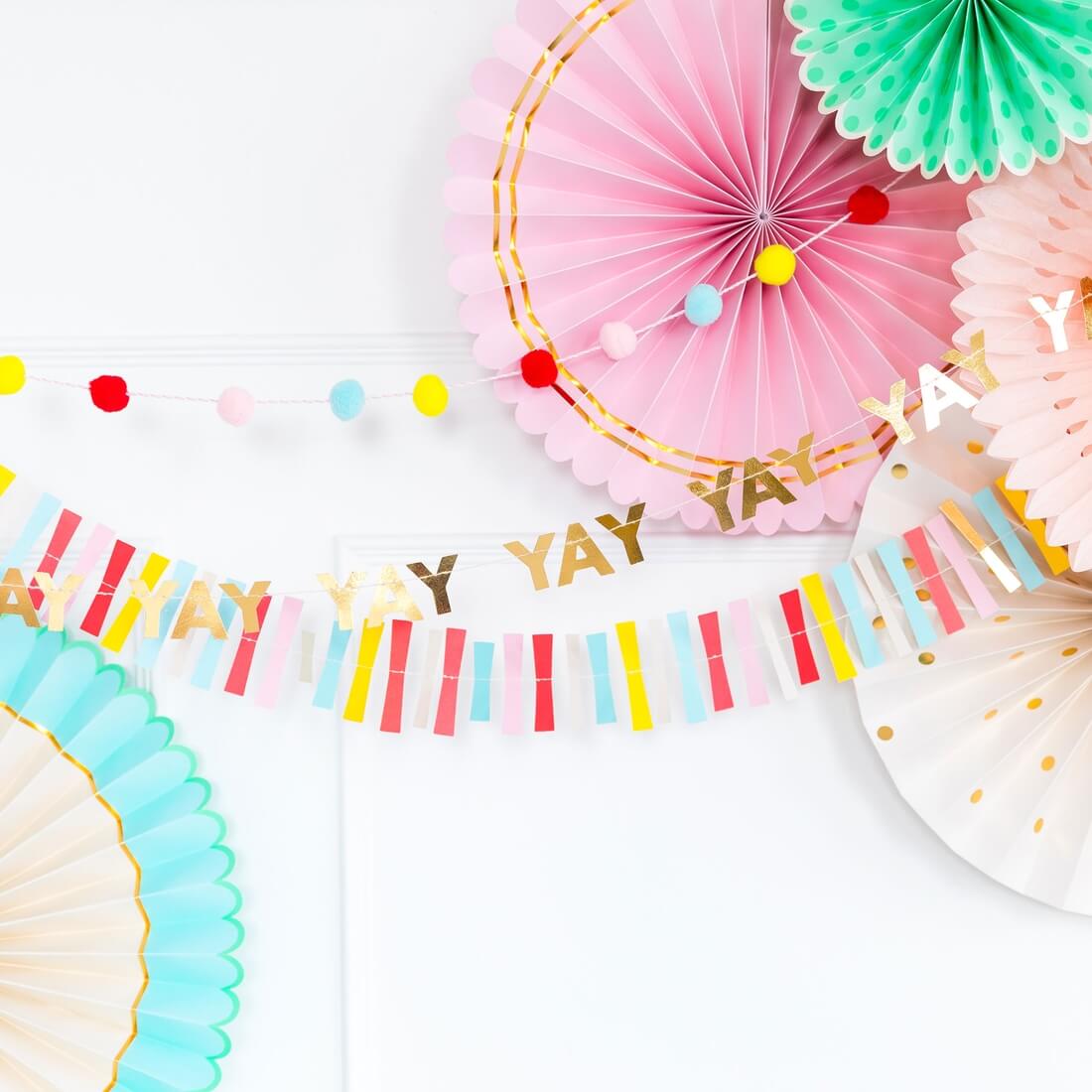 Hip Hip Hooray Mini Banner Set - bubblegum market