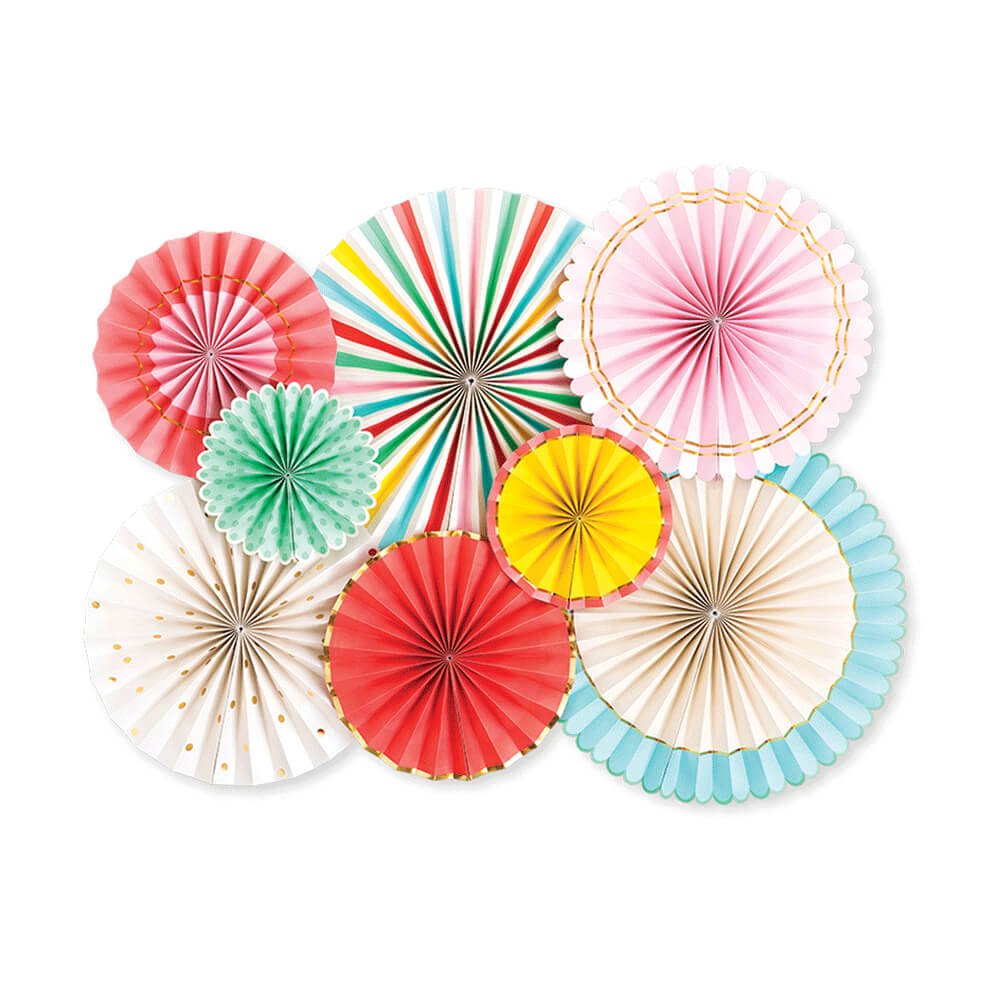 Hip Hip Hooray Party Fans - bubblegum market