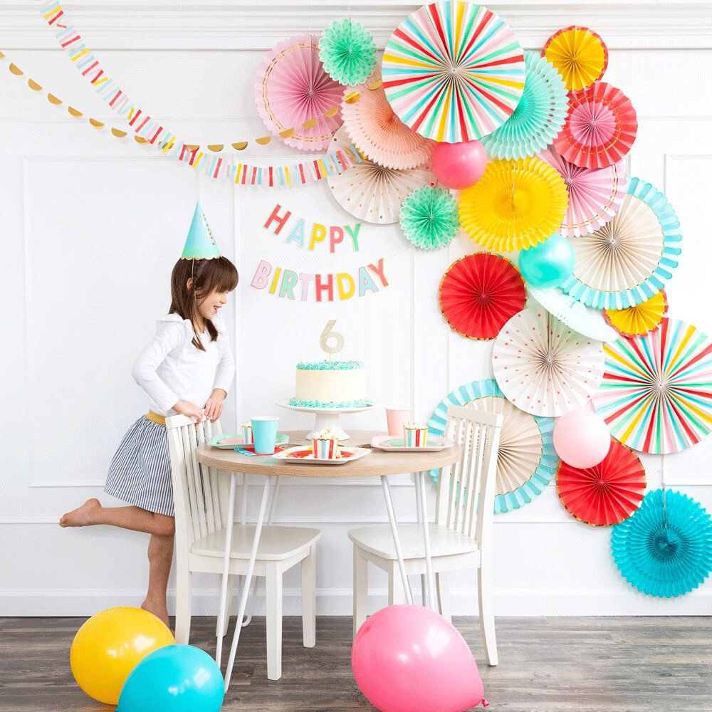 Hip Hip Hooray Party Fans - bubblegum market