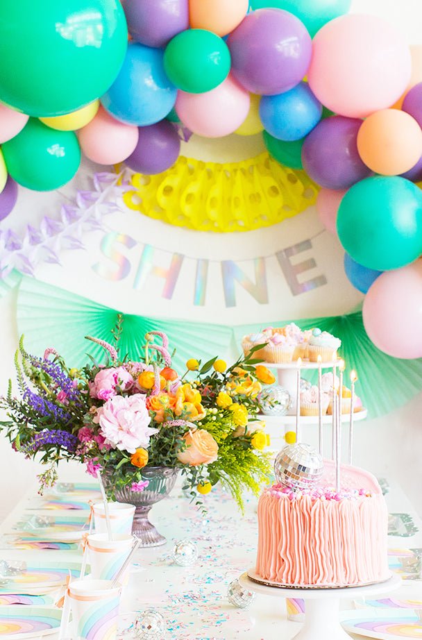 Holographic Silver Foil Say Everything Garland Set - bubblegum market