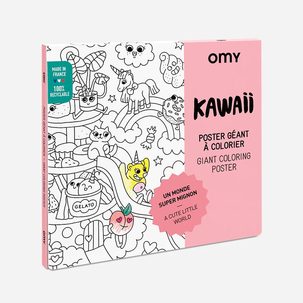 Kawaii Giant Coloring Poster - bubblegum market