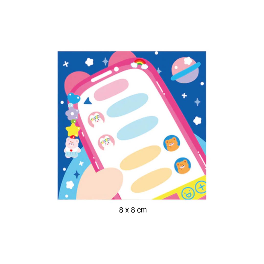 Kawaii Space Connection Memo Pad - bubblegum market