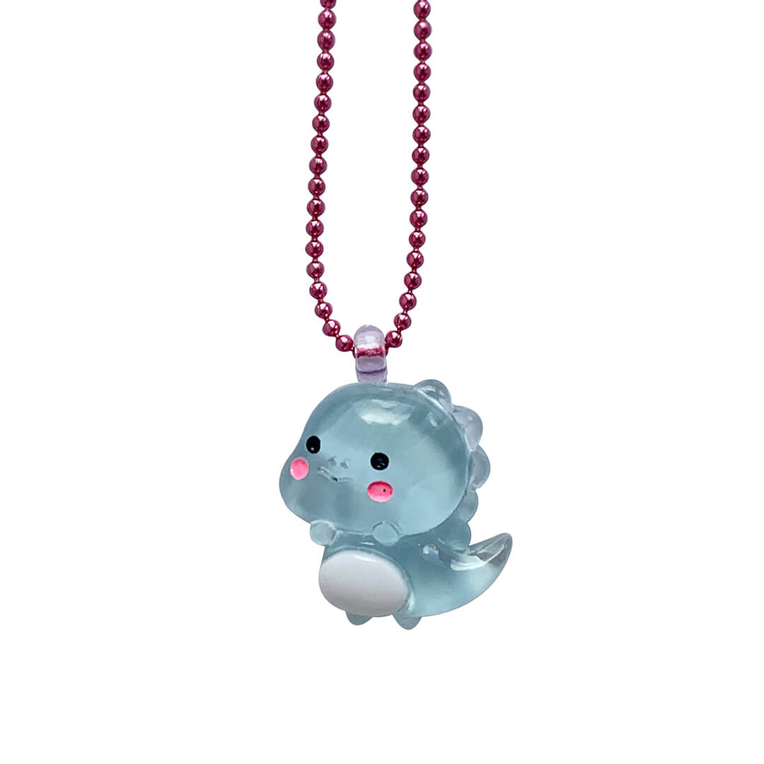 Kids Pastel Dino Necklace - bubblegum market
