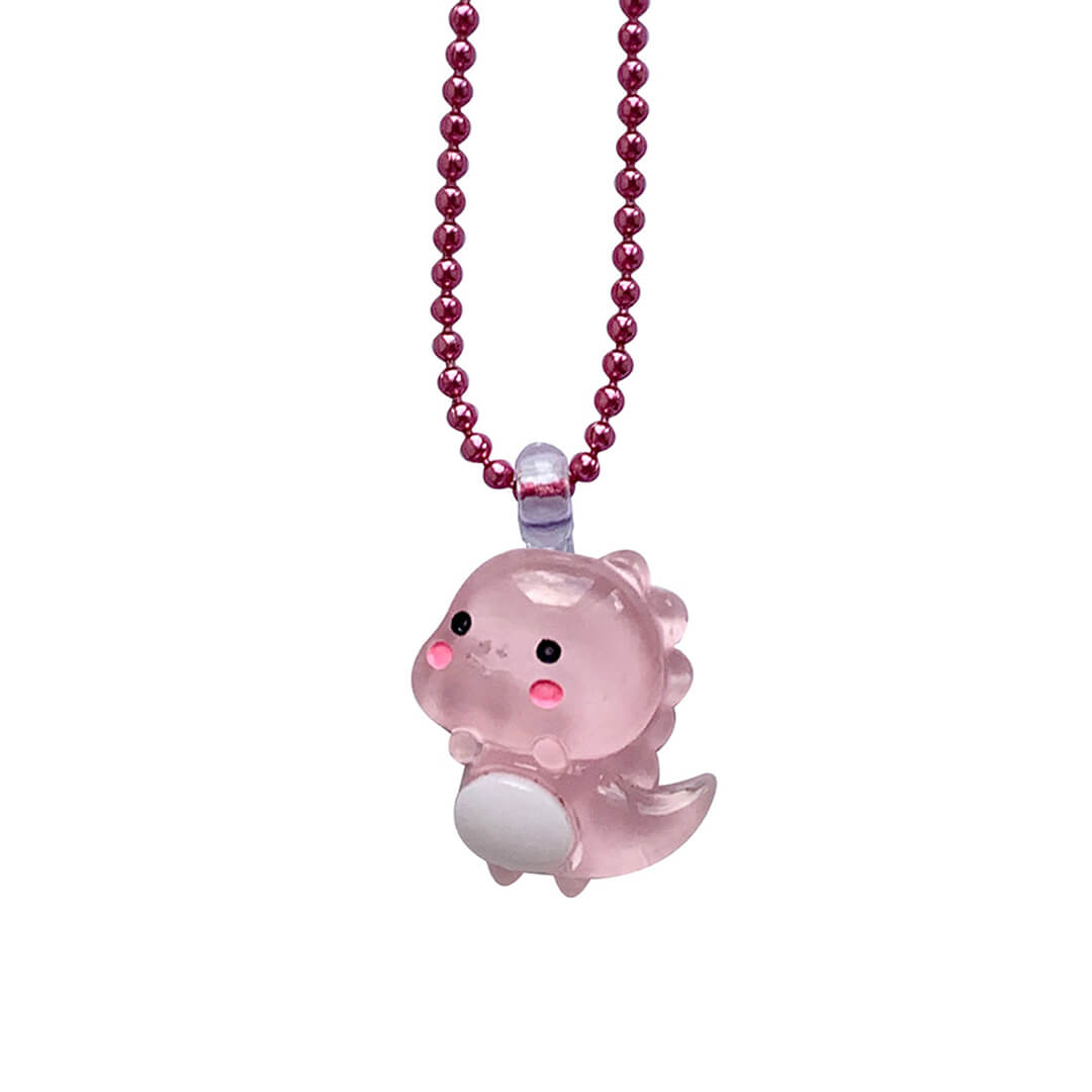 Kids Pastel Dino Necklace - bubblegum market