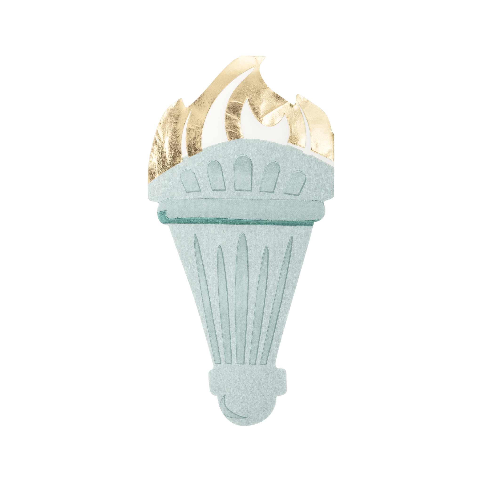Lady Liberty Torch - Shaped Paper Napkins - bubblegum market