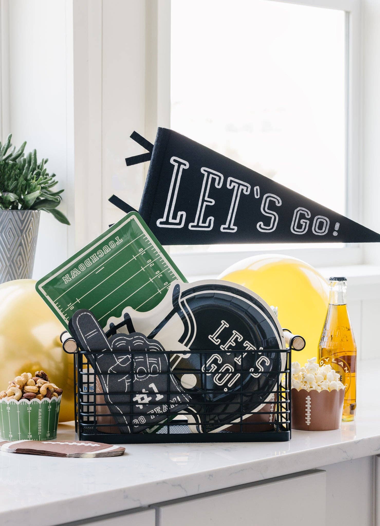 Let's Go! Felt Pennant - bubblegum market