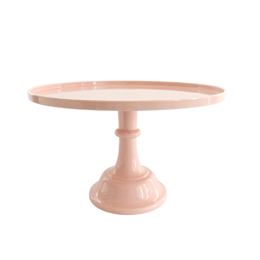Light Pink Melamine Pedestal Cake Stand - bubblegum market