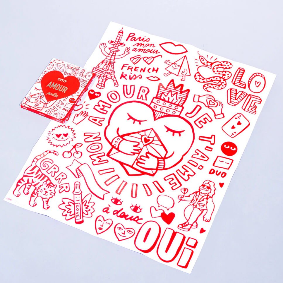 Love Coloring Pocket Poster - bubblegum market