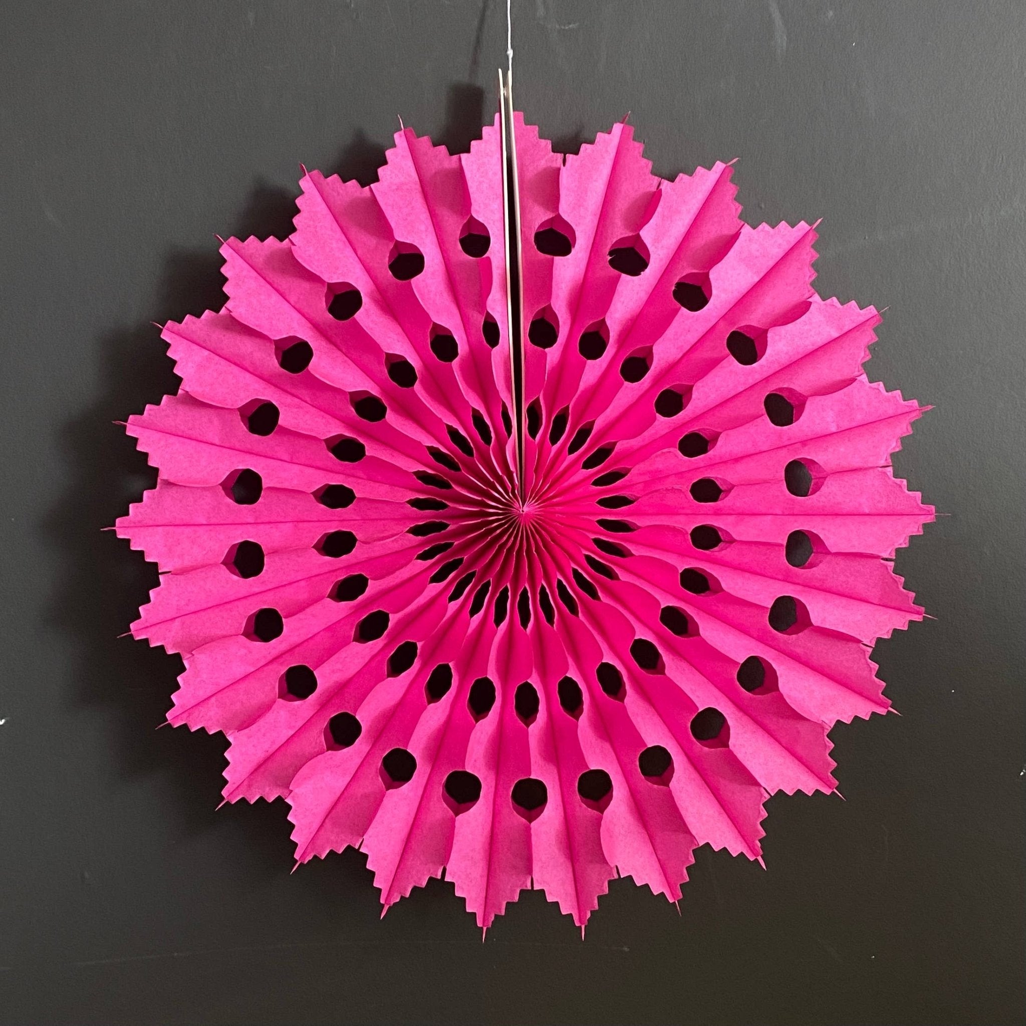Magenta Paper Fan 12" - bubblegum market