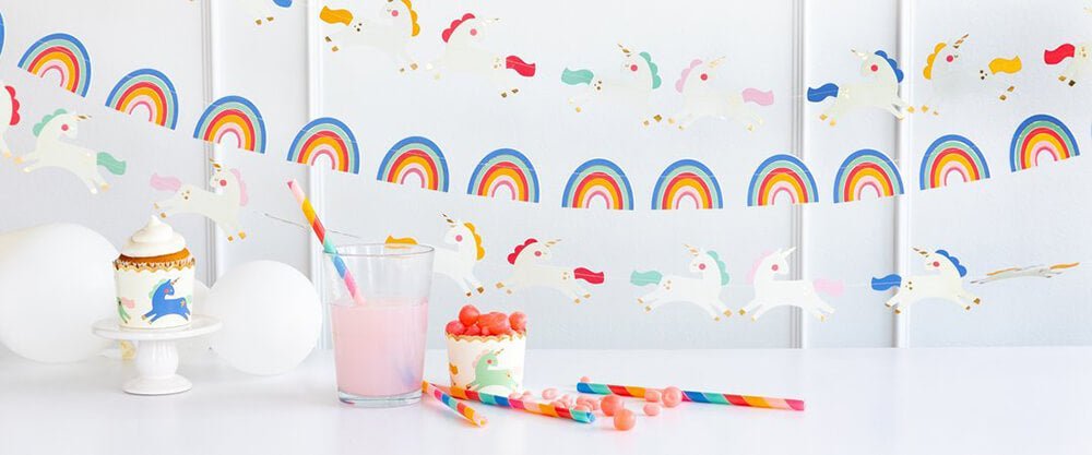 Magical Rainbow Party Banner - bubblegum market