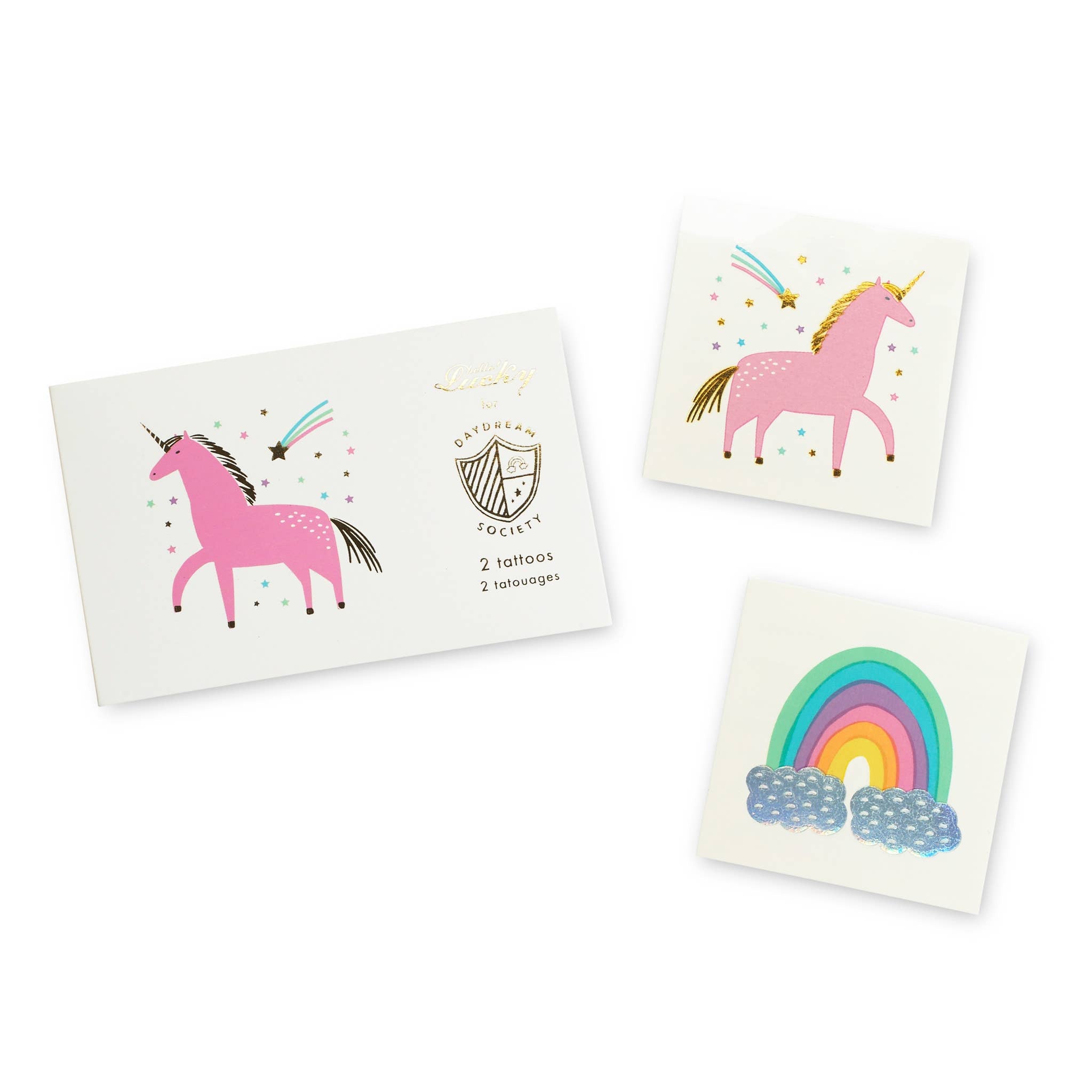 Magical Unicorns & Rainbows Temporary Tattoos - bubblegum market