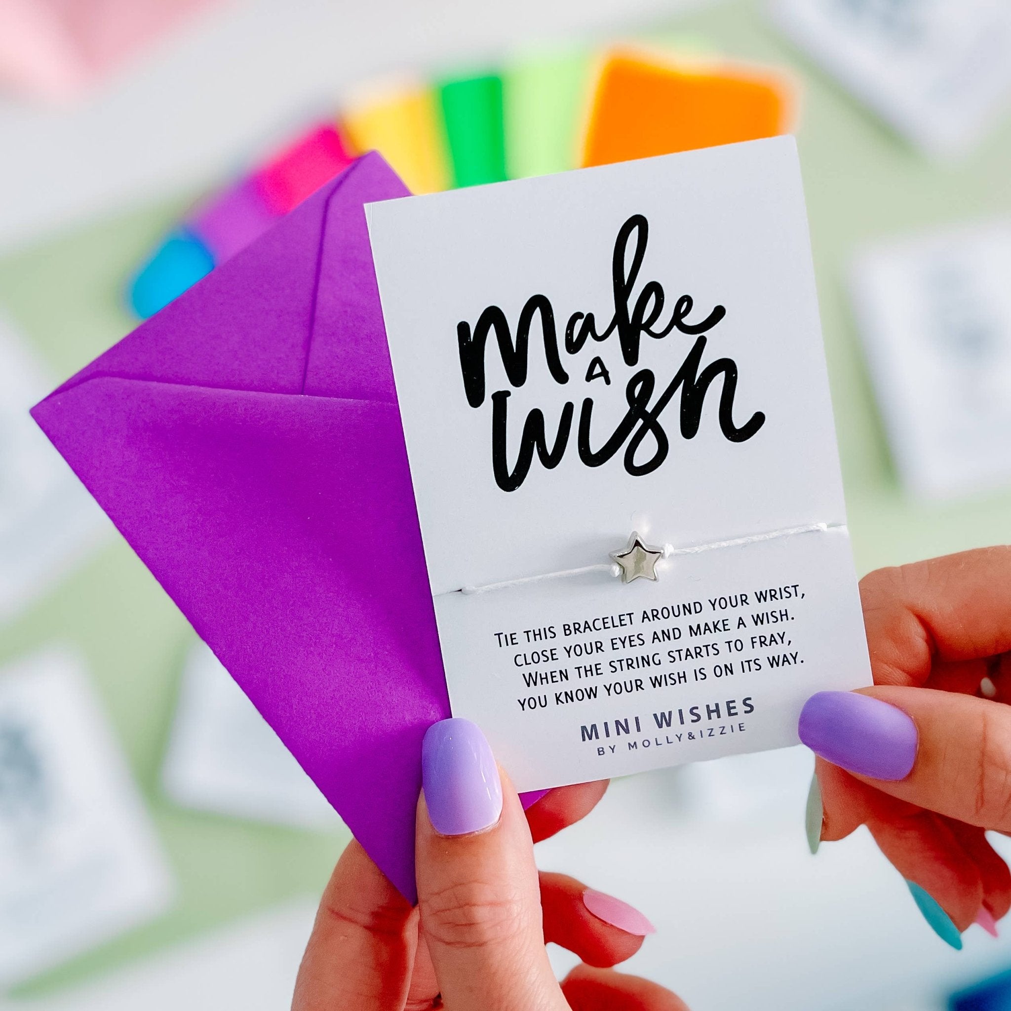 Make A Wish Mini Wish Bracelet - bubblegum market