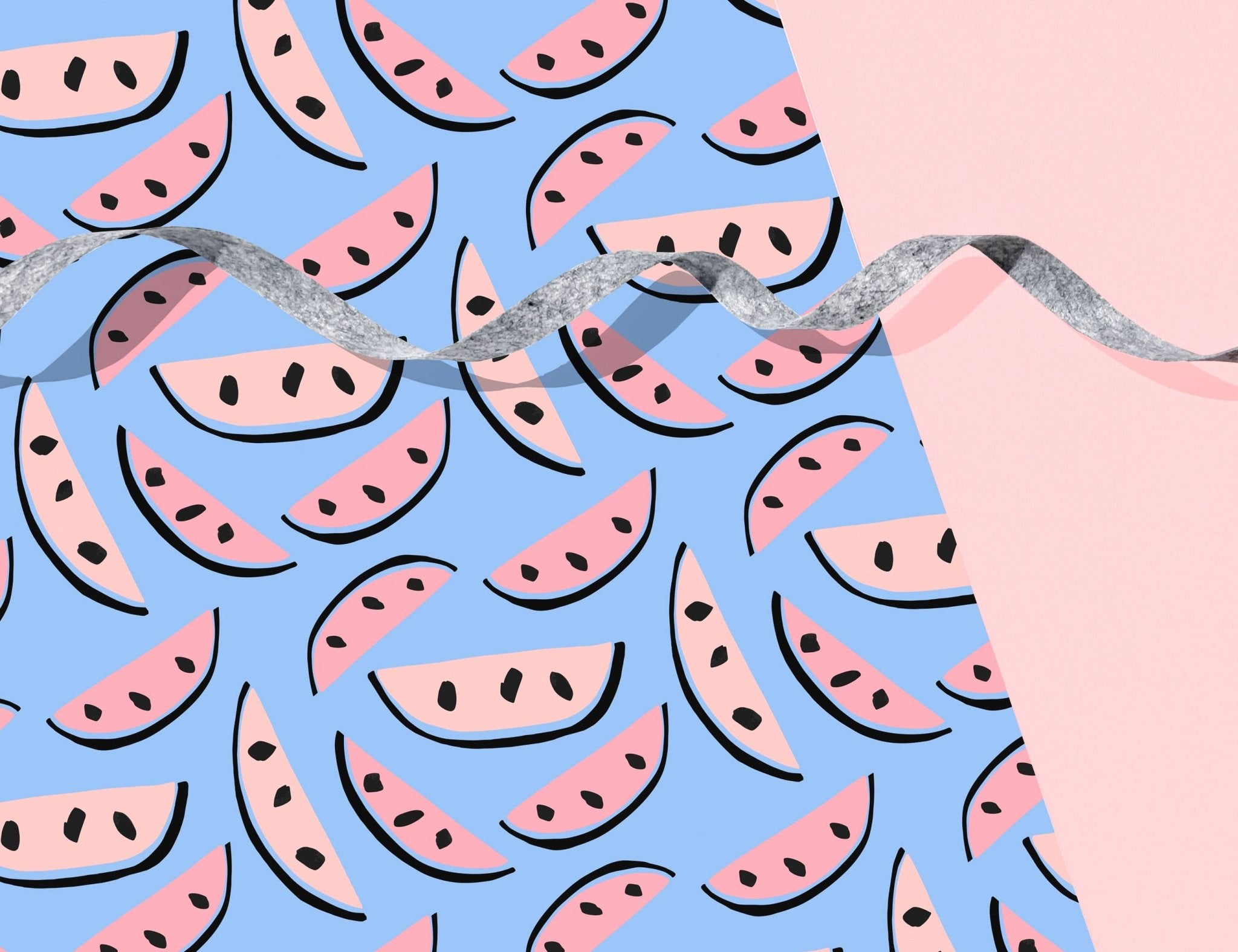 Melon Wrapping Paper Sheets (Roll of 3) - bubblegum market