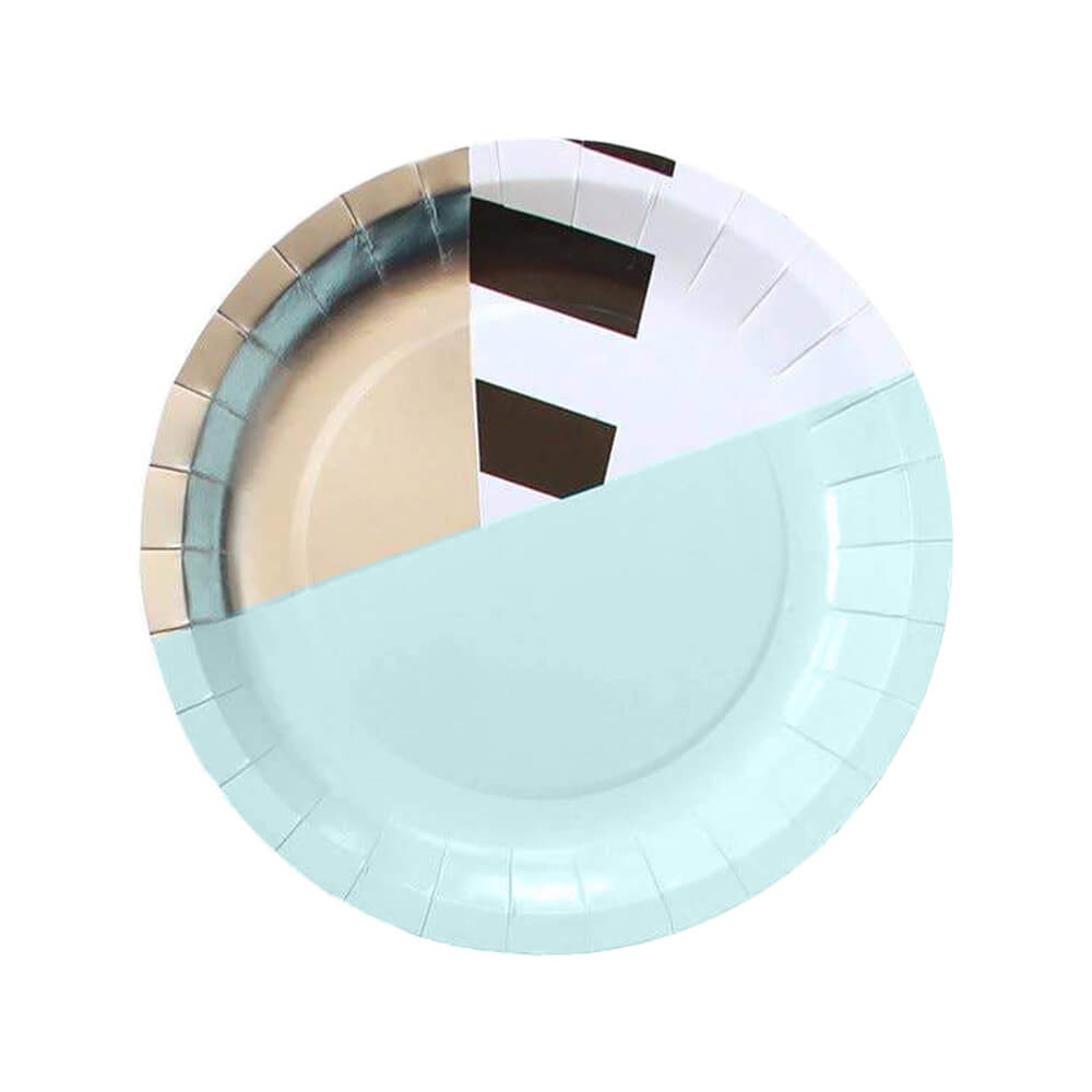 Memphis Mint Paper Plates 7in - bubblegum market
