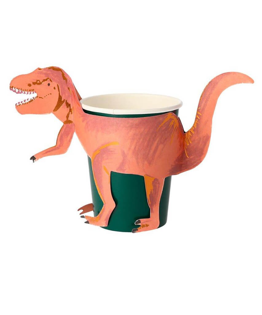 Meri Meri Dinosaur Kingdom T - Rex Party Cups - bubblegum market