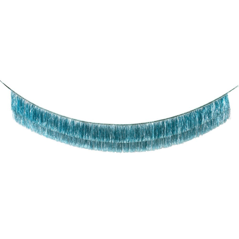 Meri Meri Party Blue Tinsel Fringe Garland - bubblegum market