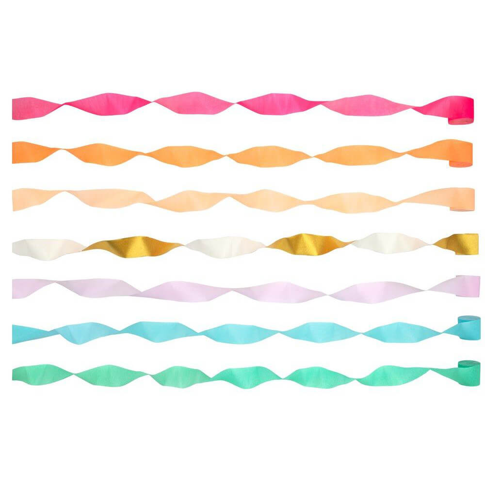 Meri Meri Party Bright Crepe Paper Streamers - bubblegum market