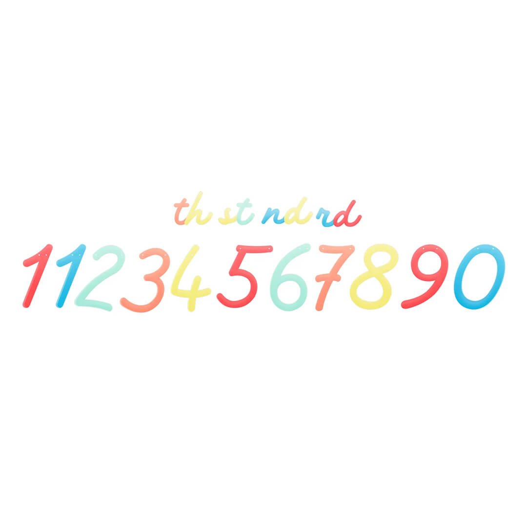 Meri Meri Party Bright Happy Birthday Garland Set - bubblegum market