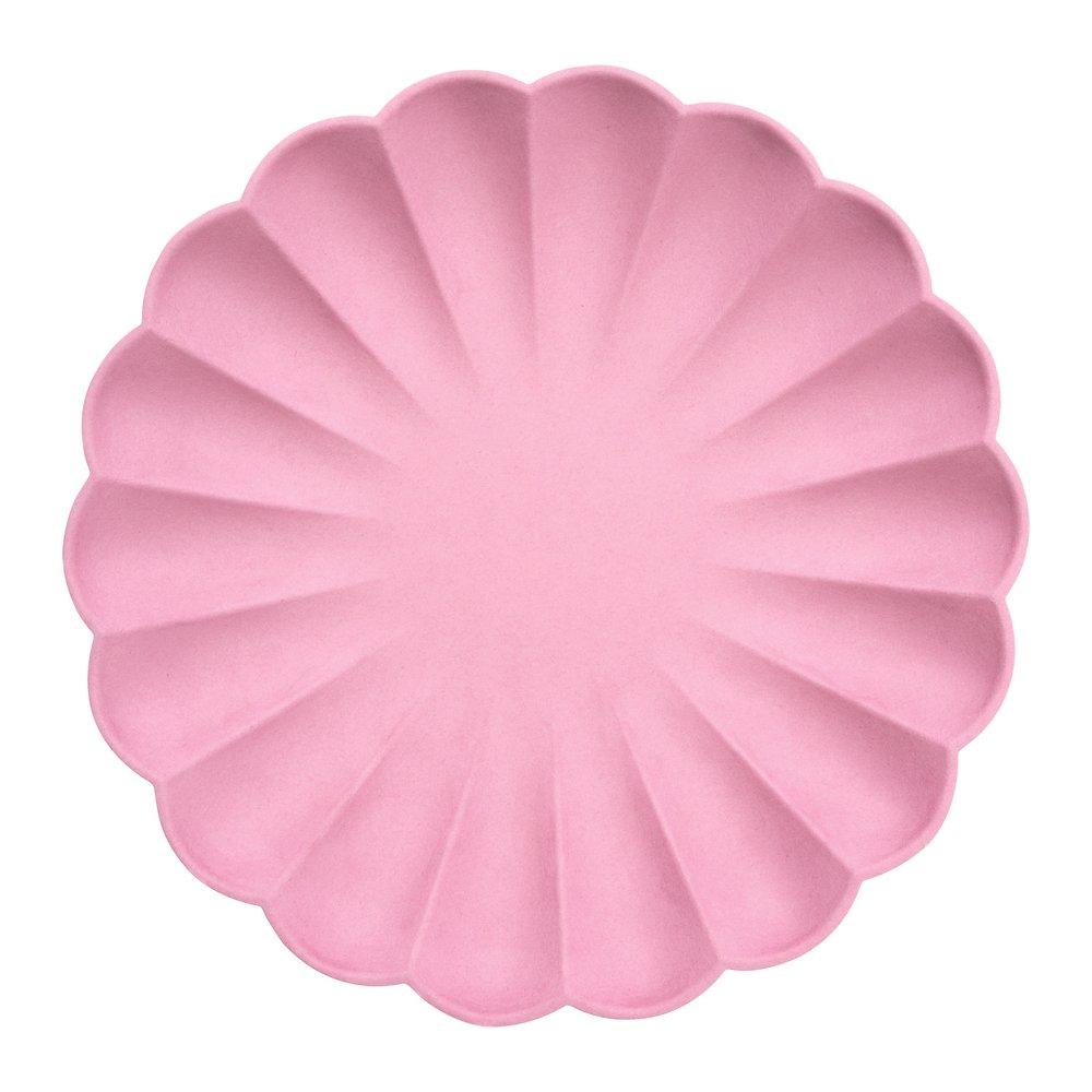 Meri Meri Party Bubblegum Pink Compostable Large Plates 9.5" - bubblegum market