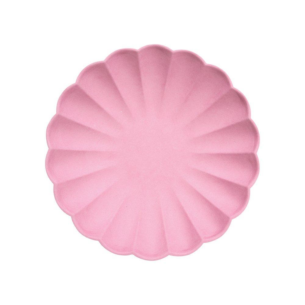 Meri Meri Party Bubblegum Pink Compostable Small Plates 7.5" - bubblegum market