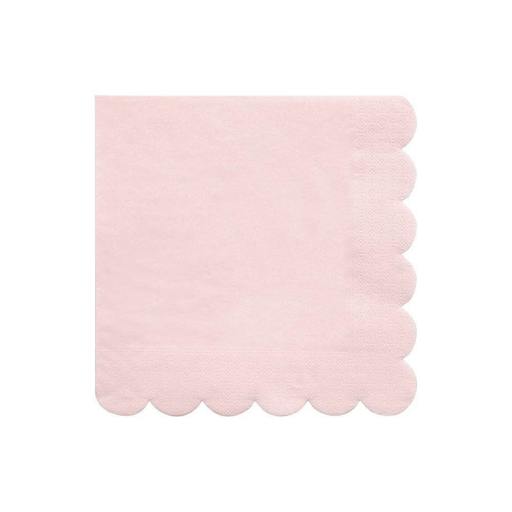 Meri Meri Party Candy Pink Scalloped Edge Large Napkins - bubblegum market