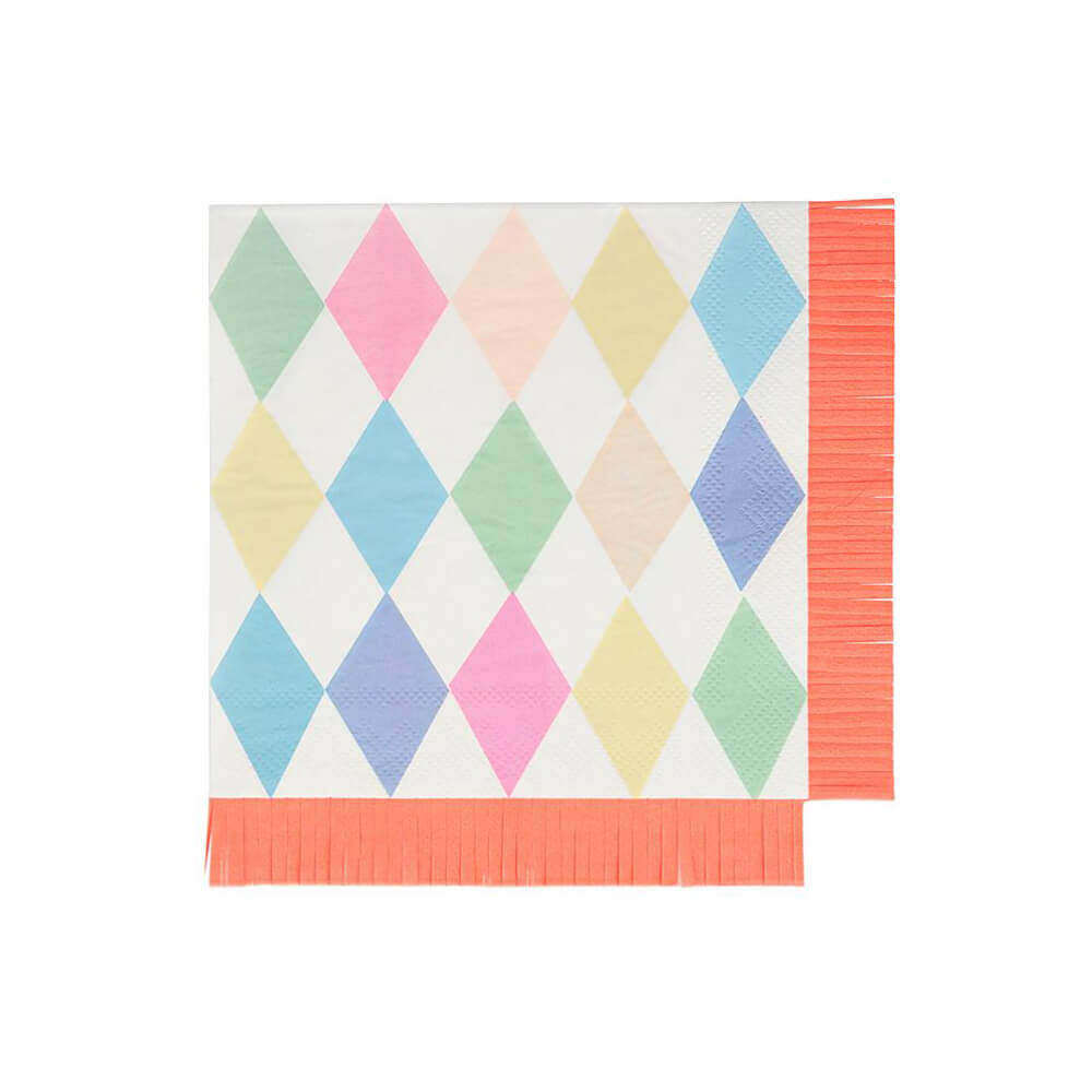 Meri Meri Party Circus Fringe Large Napkins - bubblegum market