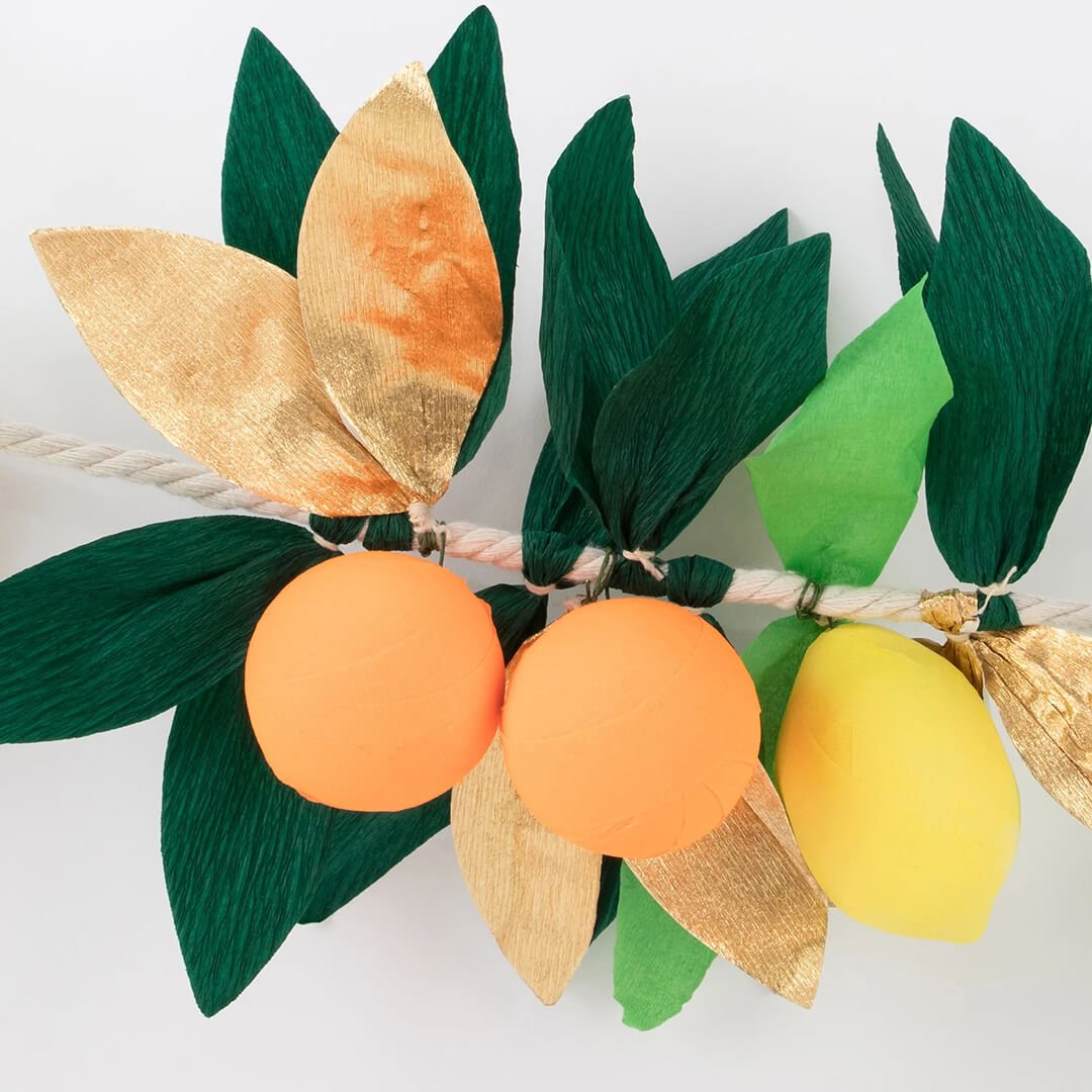 Meri Meri Party Citrus Fruit Garland - bubblegum market